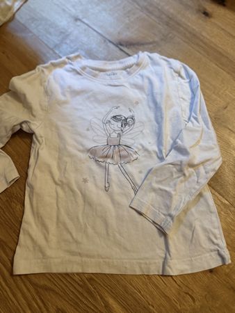 Langarmshirt Ballerina Print Primark Grösse 104 gebraucht