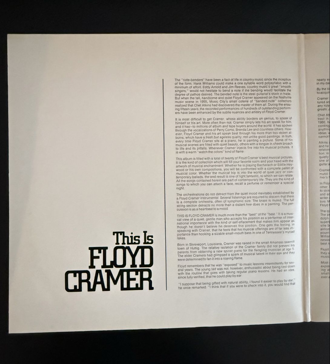 Dischi in vinile: This Is Floyd Cramer - Vinyl-LP - Schallplatte  – Usato da Goldach venduto da Donpancho 4