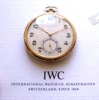 Antike IWC Savonette Taschenuhr Gold 585 Gold