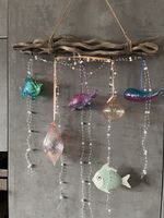 Maritim Fenstergirlande Fische Glasfische Girlande Glaskugel