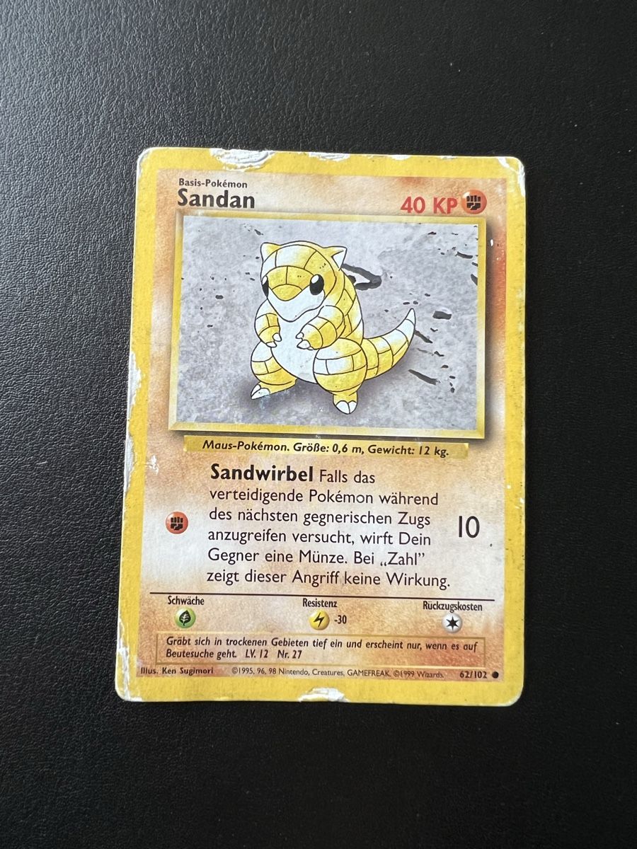Pokémon Carte collezionabili: Pokemonkarte Sandan Deutsch Base Set – Usato da Willisau venduto da Neiro77