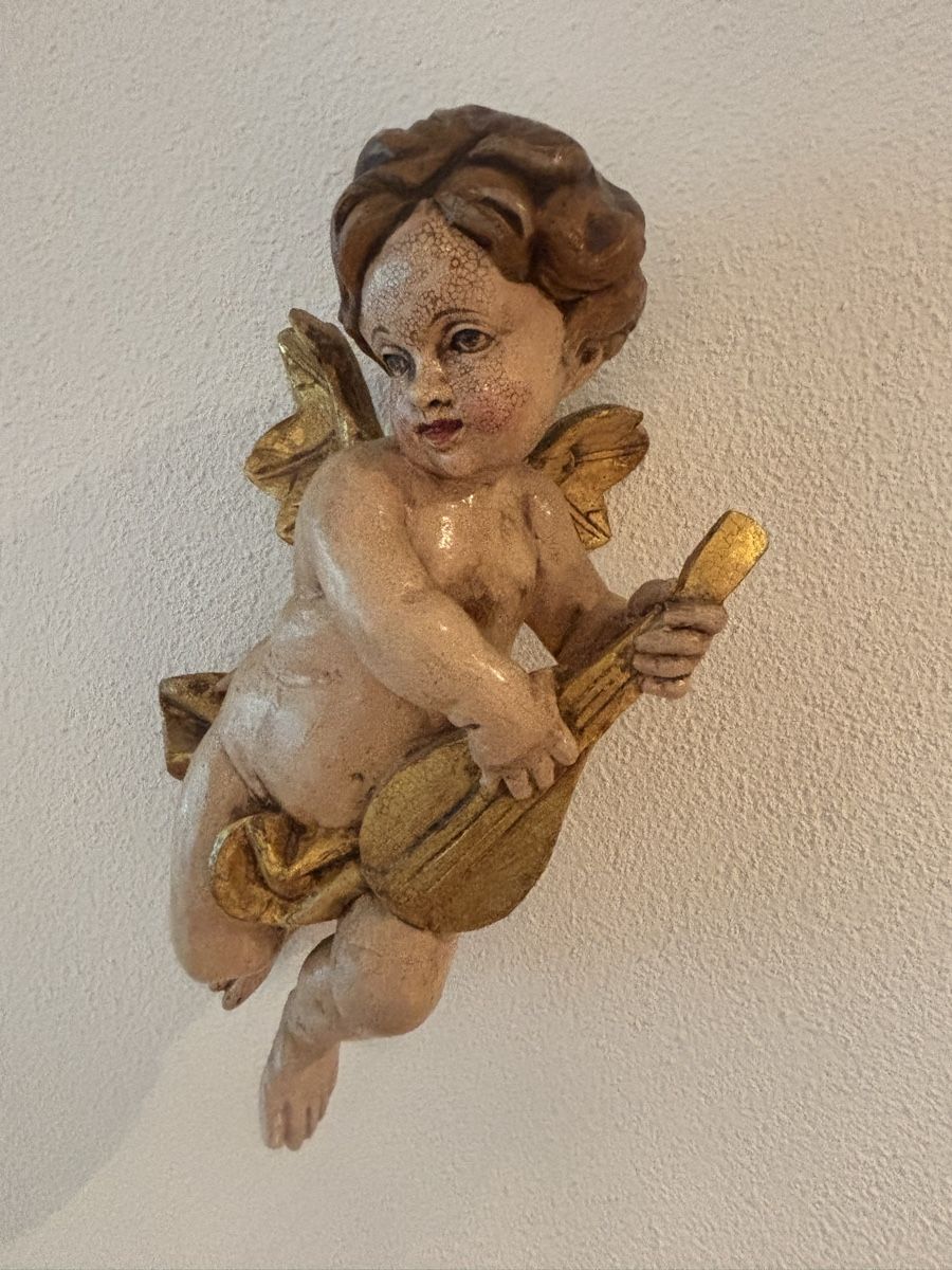 Statuette: Grosse Putte handbemalt – Usato da Malters venduto da Joe-Schwarz 1