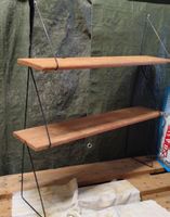 Stringwandregal Holz mit Metallhalterung gebraucht