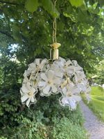 Lampe EGLO Florale Blumen Messing-Hängeleuchte