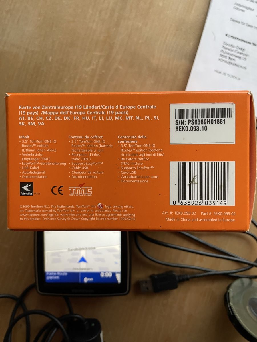 Tomtom Navigatori: Tomtom one Navigationsgerät – Usato da Kehrsatz venduto da Samsamster 3