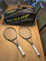 2 Dunlop Biomimetic Tennisschläger inkl. Tennistasche