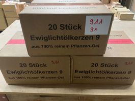 911 Posten Ewiglichtölkerzen 9 Tage aus Liquidation