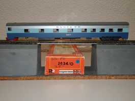 Rivarossi 2634/0 SANTA FE Smooth Side Roomette 1377  H0 DC
