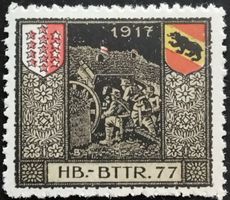 Soldatenmarke 1.WK, Haubitzen Bttr 77, Wi 3.Div 103