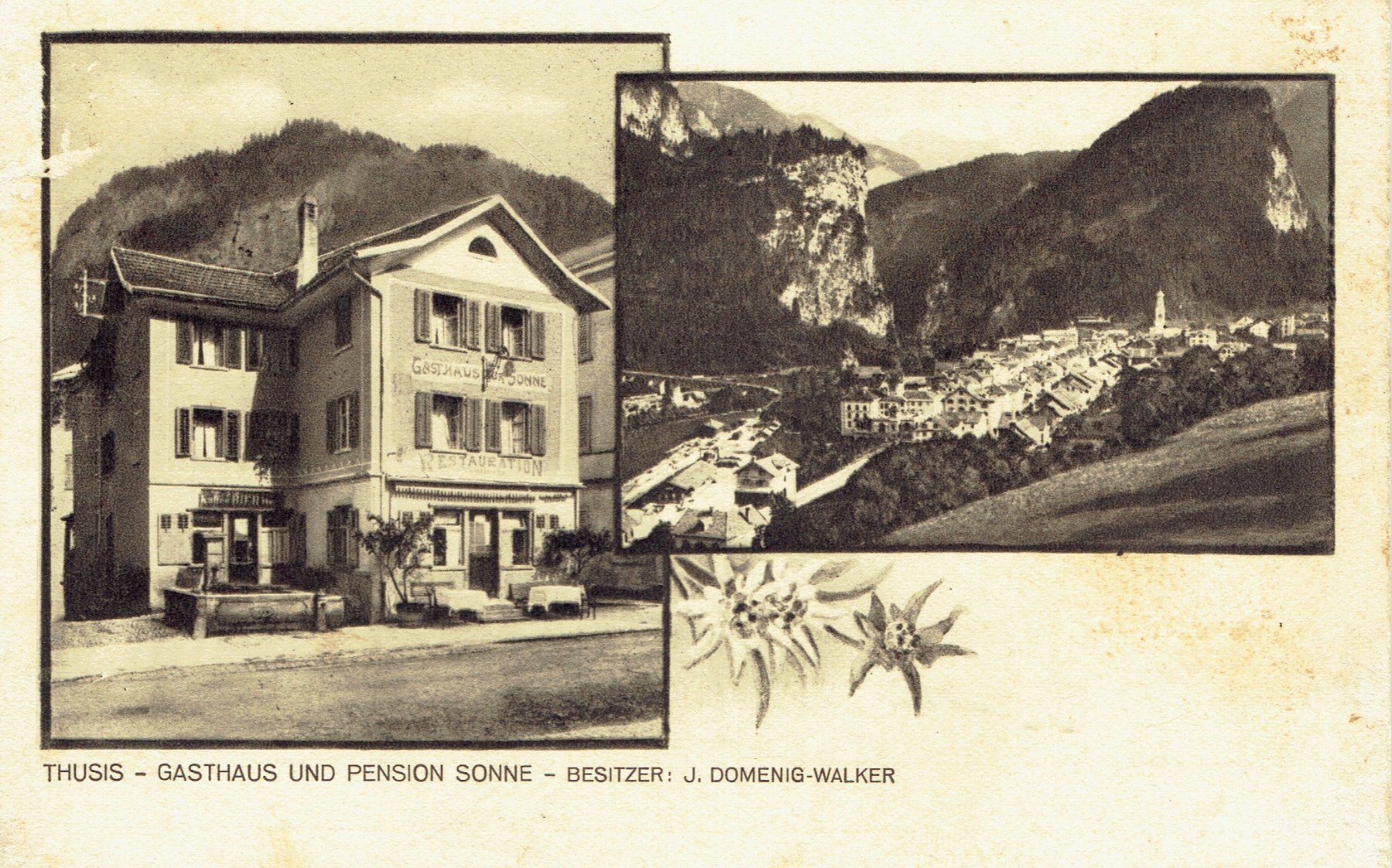 Cartoline postali: Thusis GR, um 1920 – Usato da Otelfingen venduto da Schmitte9
