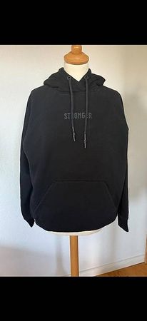 Stronger / Strongerlabel Relaxed Hoodie schwarz Grösse S