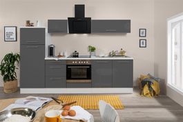 400 Küchenzeile Singleküche 270cm HG/W/G - Küche Einbauküche