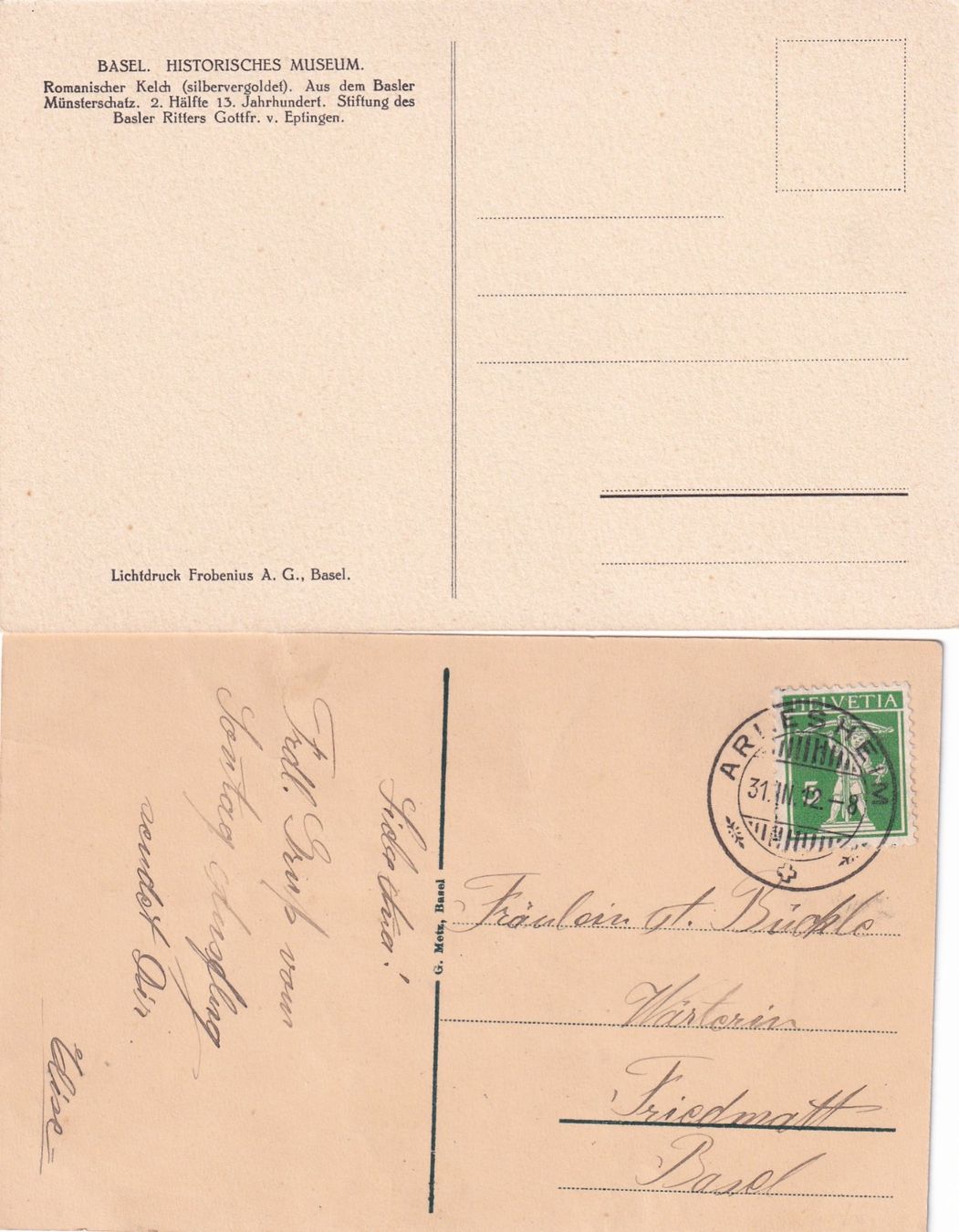 Cartoline postali: 2 Ansichtskarten – Usato da Birsfelden venduto da chr_yq2g 1
