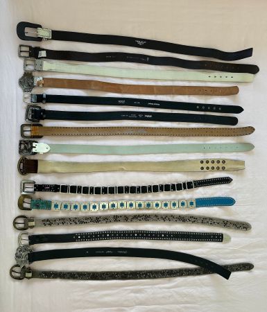 15 spezielle Vintage-Gürtel aus Leder
