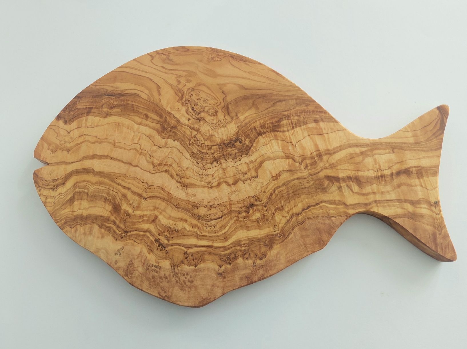 Articoli in legno: Olivenholz in Fischform – Nuovo e nell'imballaggio originale da Hüntwangen venduto da Elyha 1