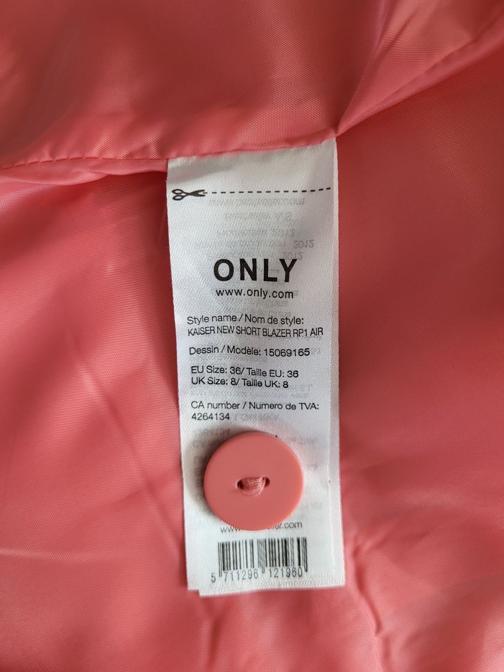 Giacche: Blazer "Only" Gr 36 Farbe Aprikose – Nuovo (secondo la descrizione) da Richterswil venduto da adora88 6