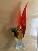 Murano oiseau coq figurine