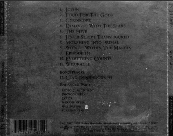 CD: In flames - Whoracle – Usato da St-Cergue venduto da VeganWarrior 1