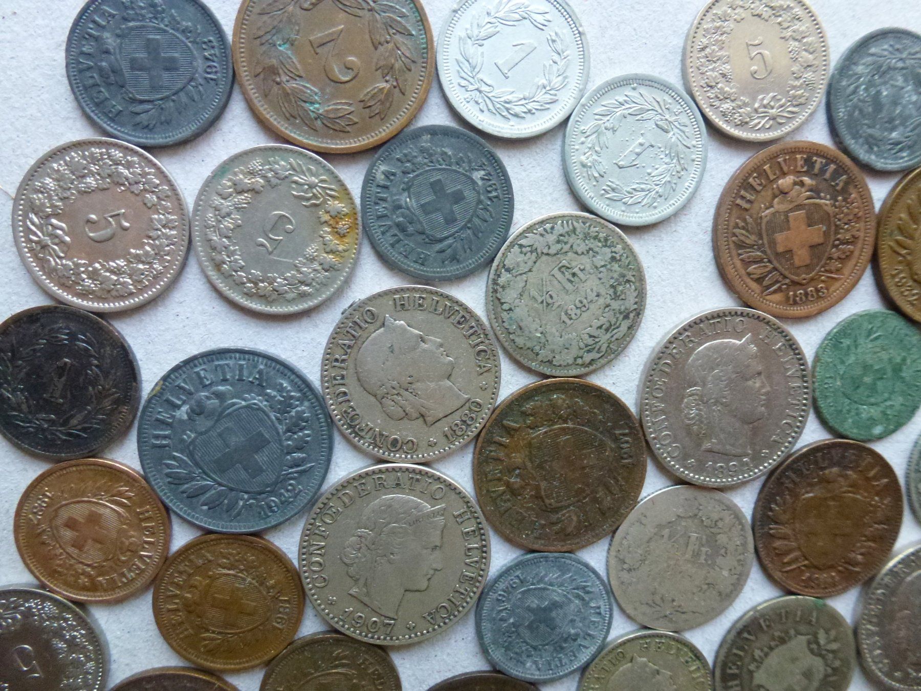 Tutti le monete: ++ Schweizer Kleingeld ab 1850 auch mit Silber – Usato da Walkringen venduto da Casablanca777 2