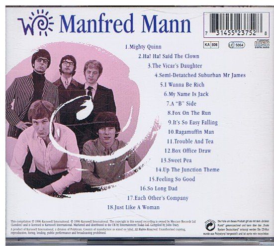 CDs: Manfred Mann - The World of Manfred Mann - CD – Gebraucht aus Unterengstringen von Lastchance 1
