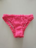 Schöne Pinke Bikinihose mit Rüschen, Neu, Grösse L