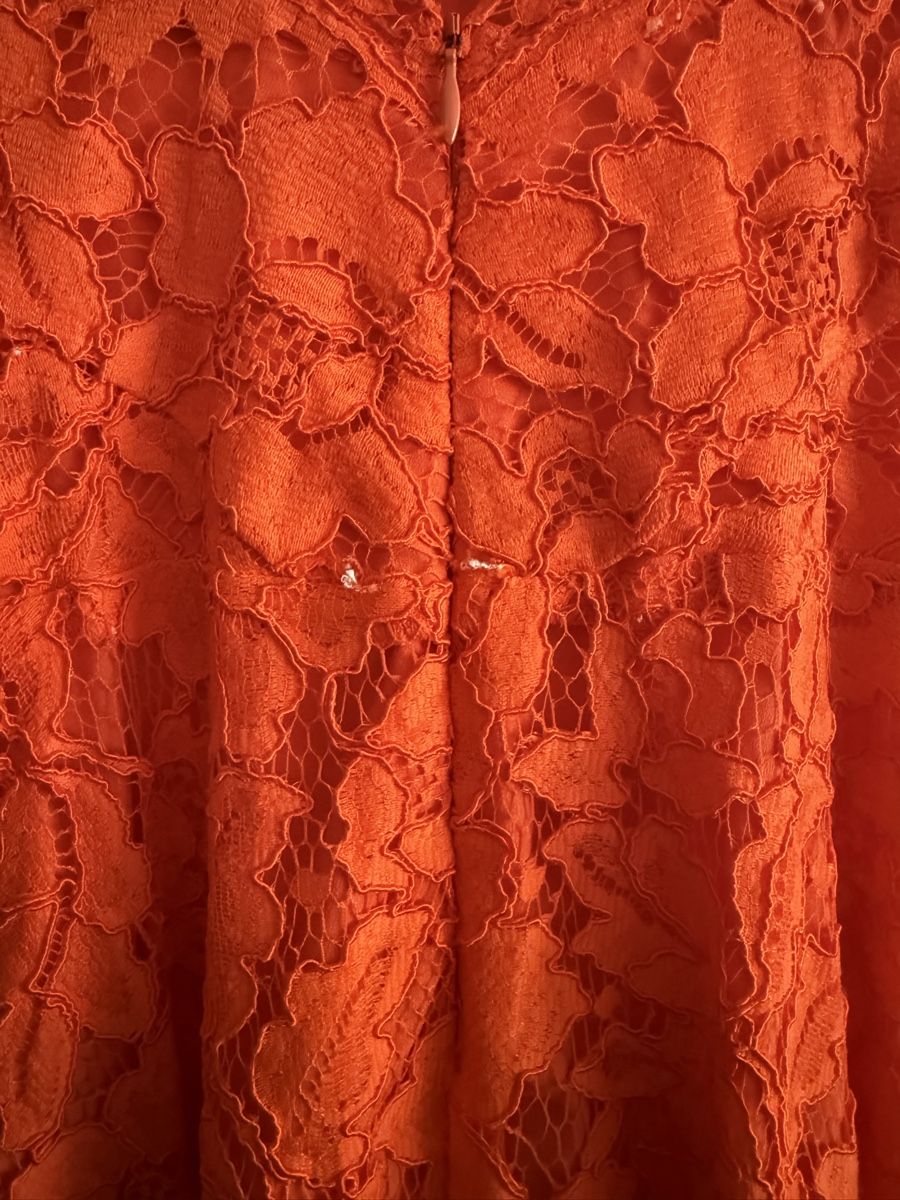 Sandro Vestiti: Sandro Spitzenkleid, Orange, Sommerlich, Gr. 1 – Usato da Zollikon venduto da snowflake10- 4