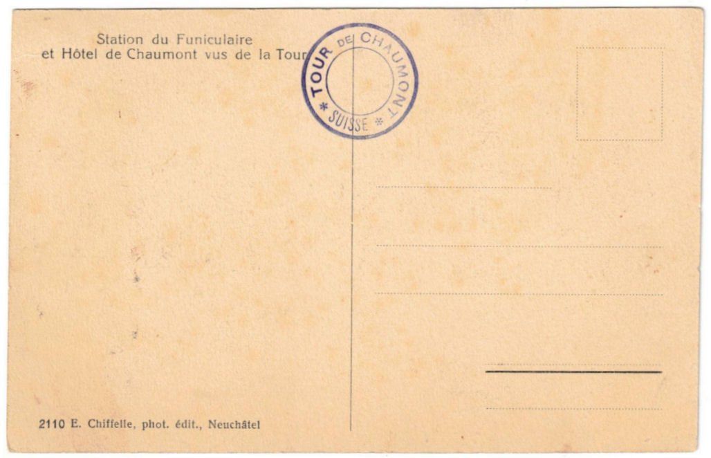 Ansichtskarten: Chaumont - Standseilbahn – Gebraucht aus Binningen von Mountainrider 1