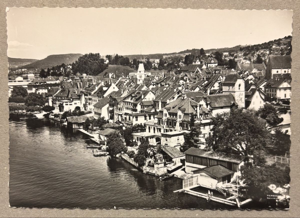 Cartoline postali: Flugaufnahme Zug – Usato da Luzern venduto da Balbel