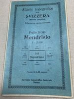 Ticino - Mendrisio - Foglio N° 545 - 1 : 25,000