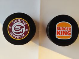 1 Puck GHSC Geneve Servette Hockey Club Burger King mit box