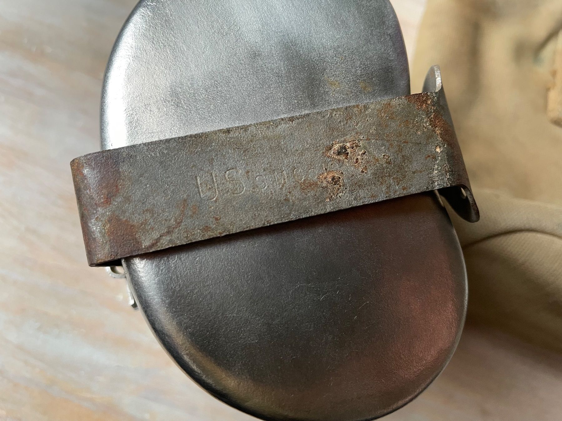 US Army Uniformi: Original us Army WW2 canteen – Usato da Oberbütschel venduto da Woodie2005 4