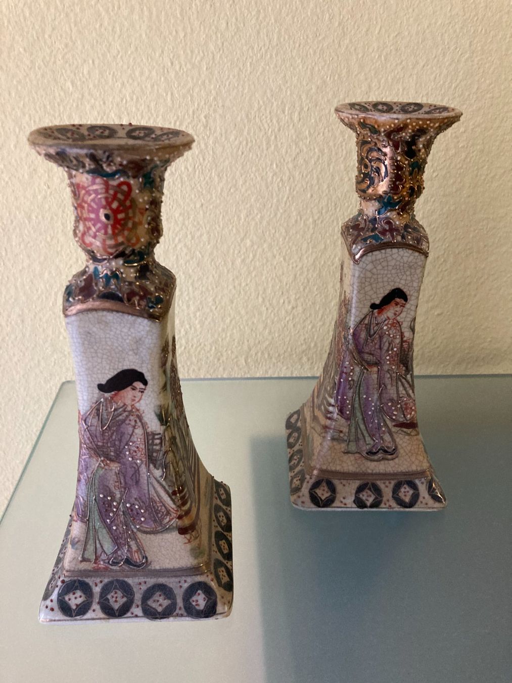 Portacandele: 2 Asiatische Kerzenständer – Usato da Obfelden venduto da miau68 2