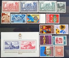 LIECHTENSTEIN 1937–1981: Ein Lot postfrischer Marken **