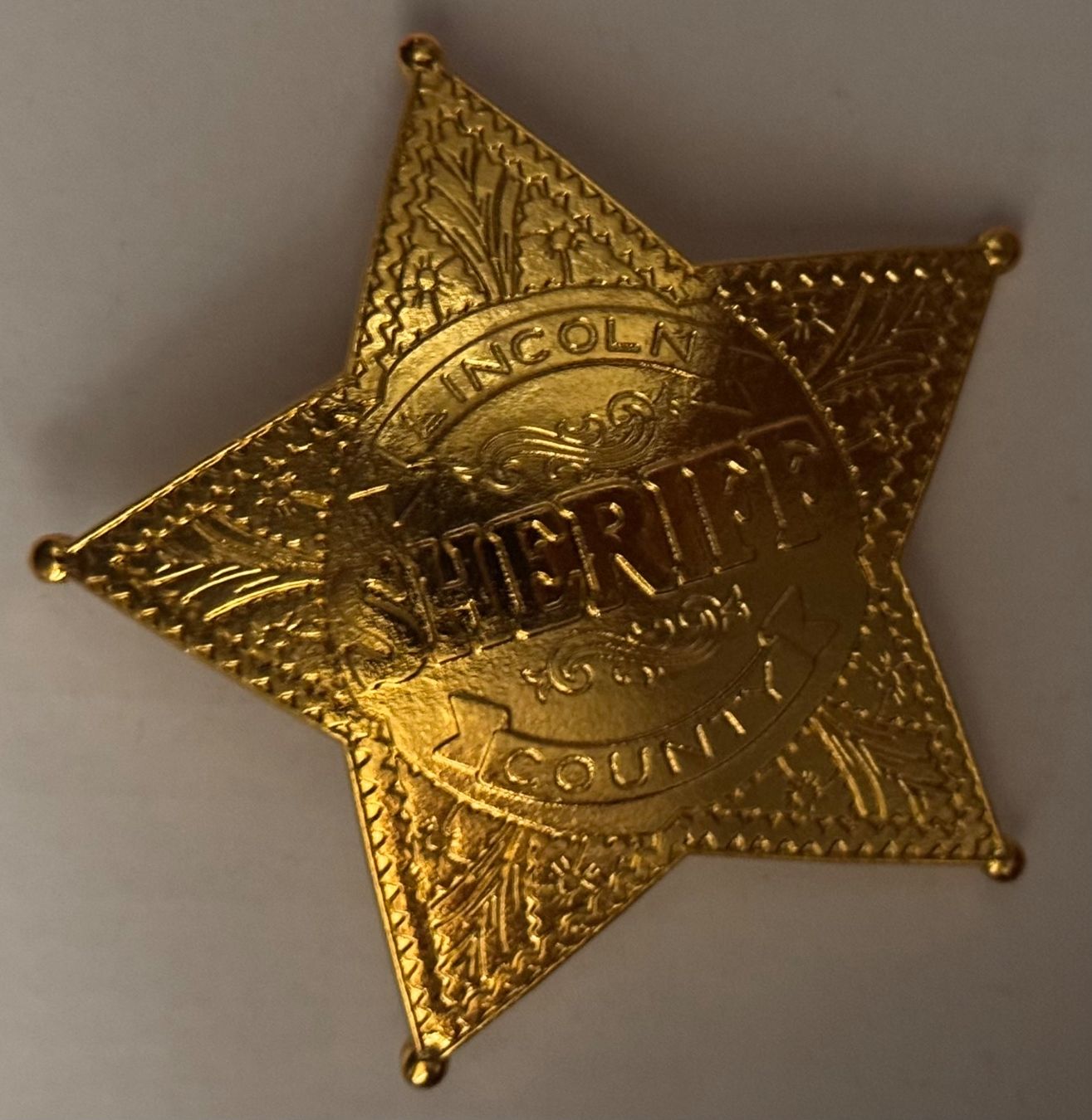Placchette & Badge: Lincoln County New Mexico Sheriff Gode – Usato da Andwil SG venduto da Ariisa1234