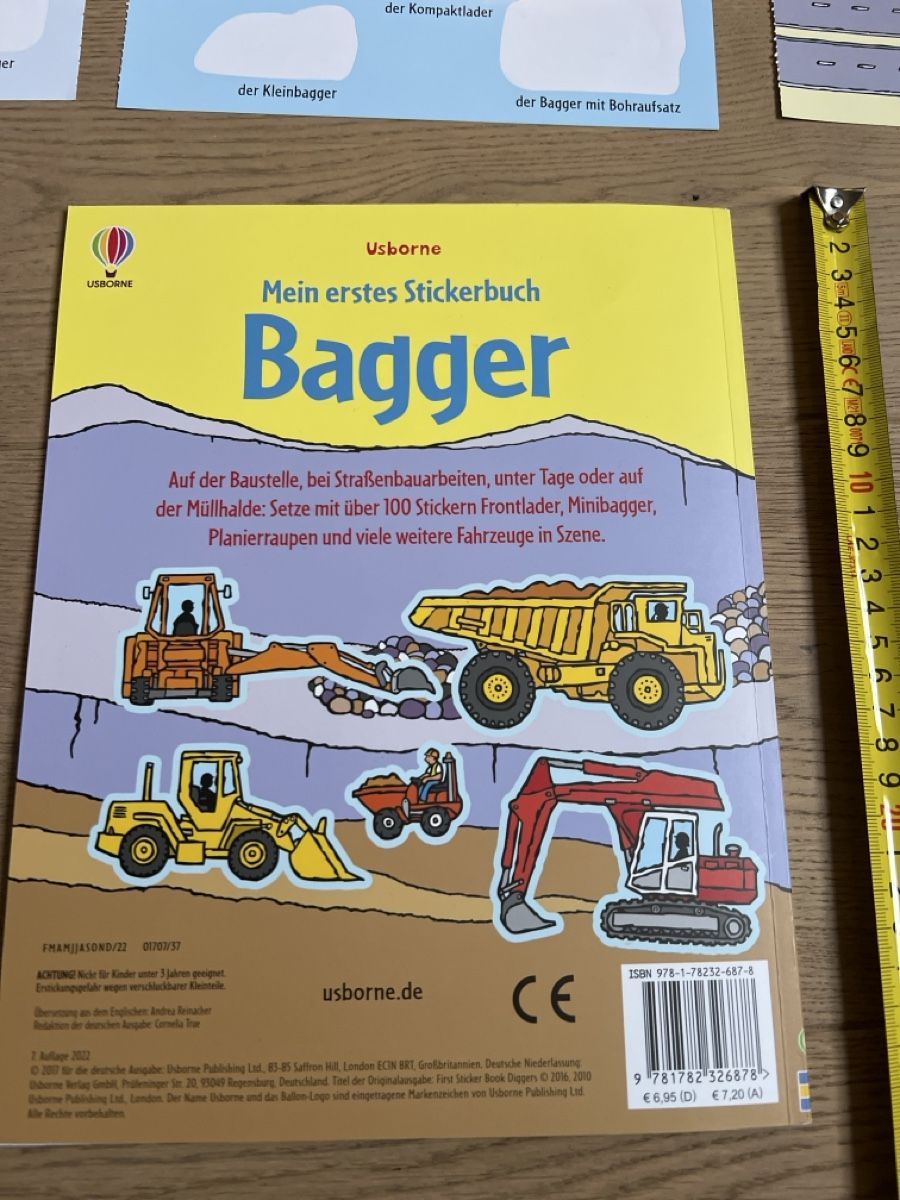 Bücher: Usborne: Mein erstes Stickerbuch Bagger mit Stickern! – Gebraucht aus Oensingen von katepe 8