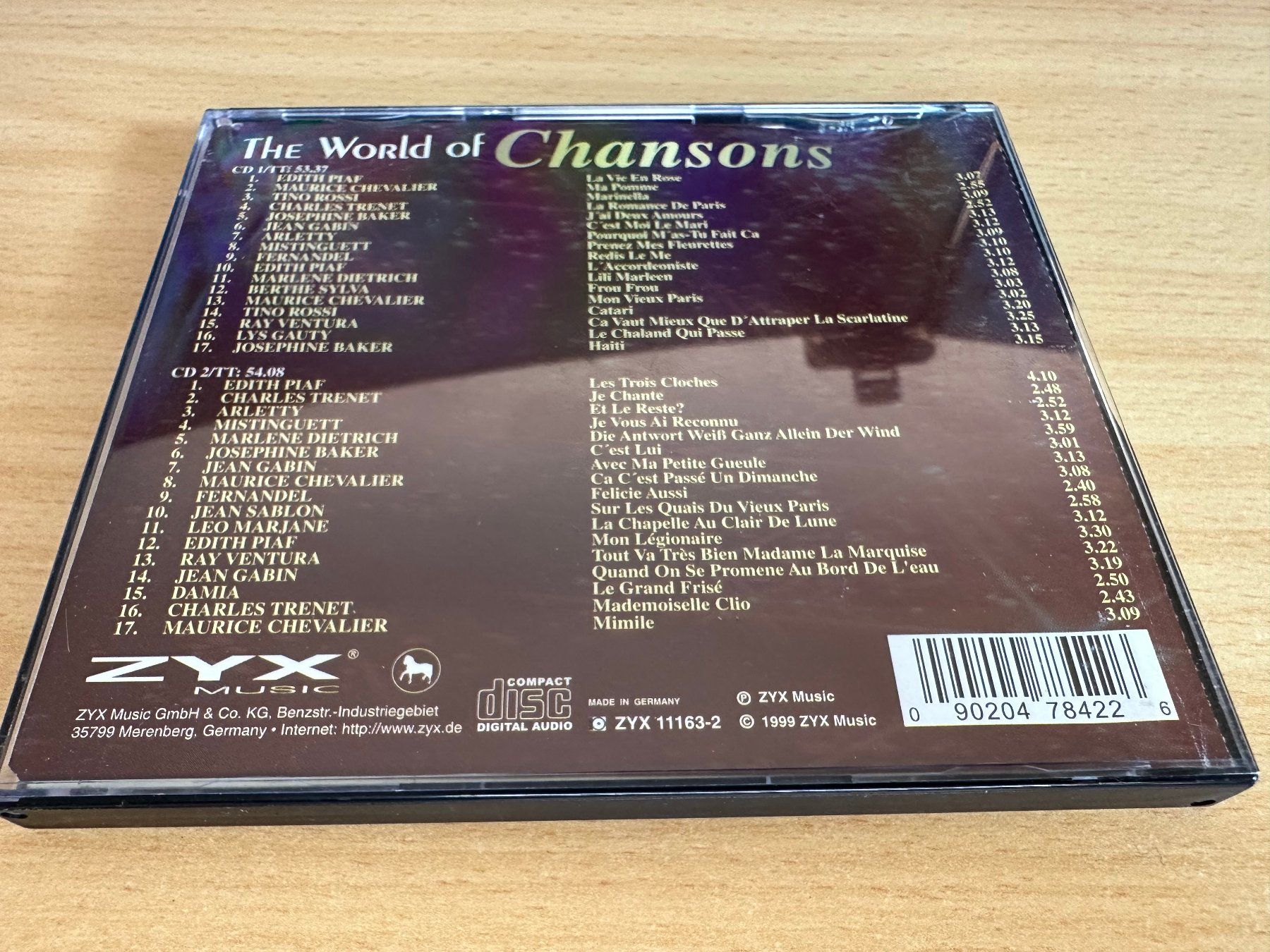 CDs: Various – The World Of Chansons - 2 CD – Gebraucht aus Rikon im Tösstal von Alpenmutz 1