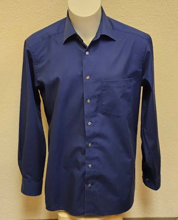 Royal Class Selection Herrenhemd Dunkelblau Gr. 42 Slim Fit 