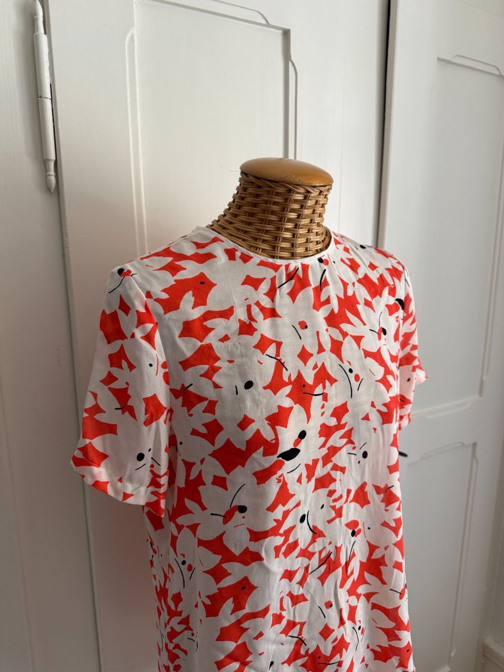 H&M Blusen: Blusenshirt orange-weiss gemustert 38 – Gebraucht aus Zürich von Diazaio 1