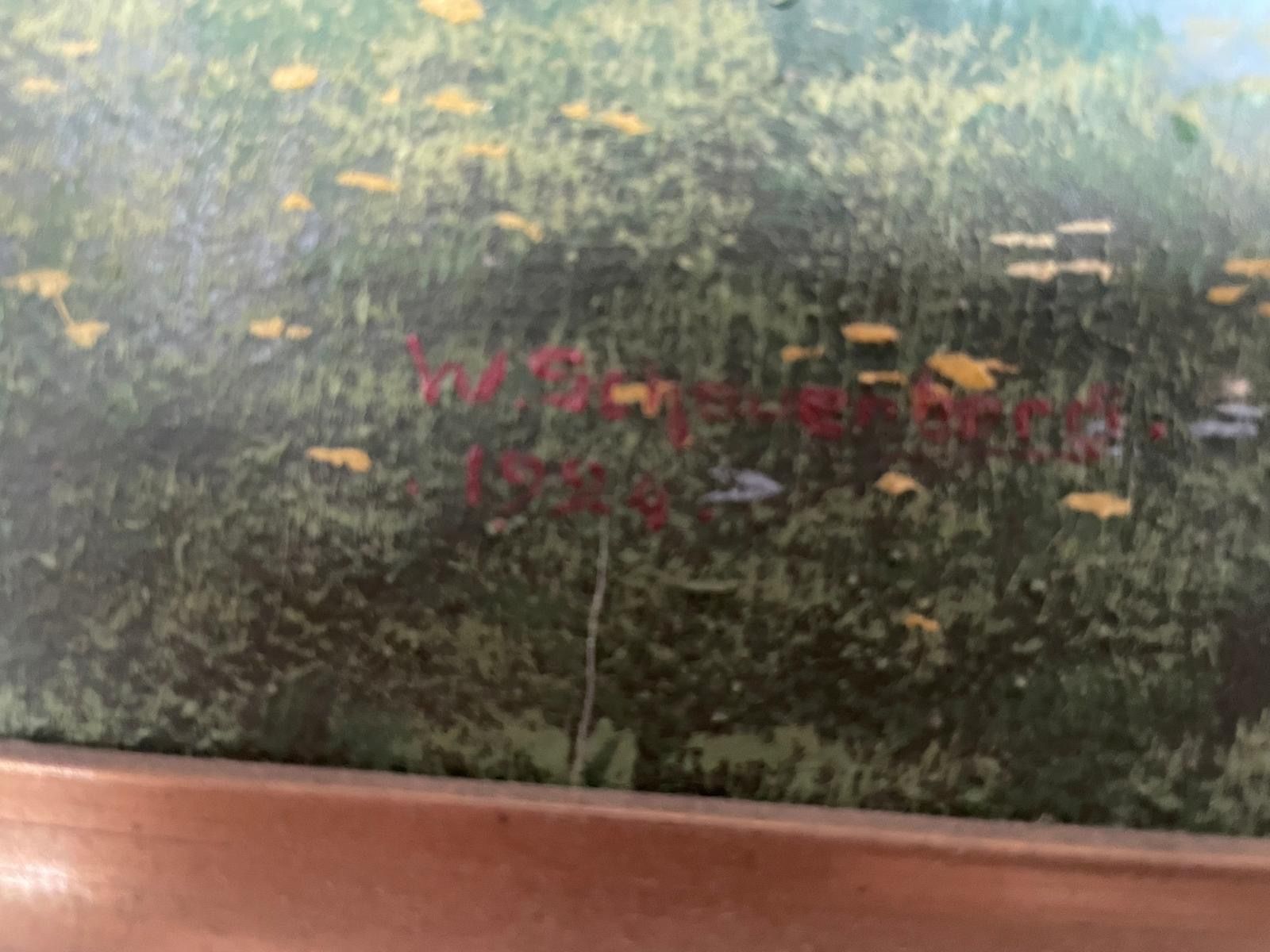 Dipinti: Ölgemälde Schauenberg 59x43cm – Usato da Hitzkirch venduto da Reliko 1