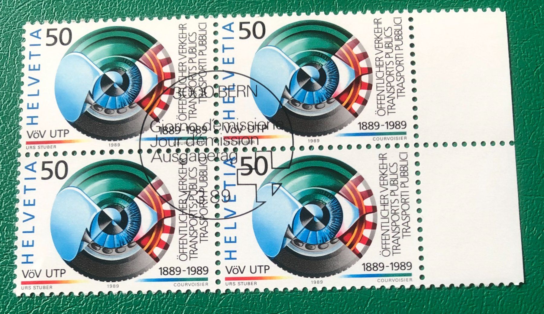 Tutti i francobolli: 4 er Block Nr. 772 mit ETStempel Bern – Usato da Aarau venduto da Billa007