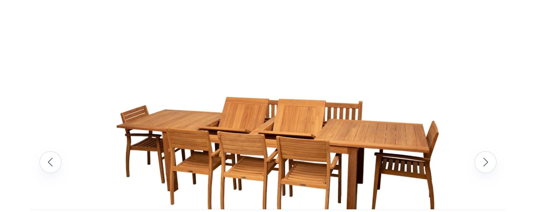 Set di tavolo e panche: De Luxe Set Teak Tischgruppe – Nuovo e nell'imballaggio originale da Zollikon venduto da Teaklife