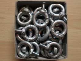 100 Stk. RINGSCHRAUBE M12 DIN580 - C15E verzinkt