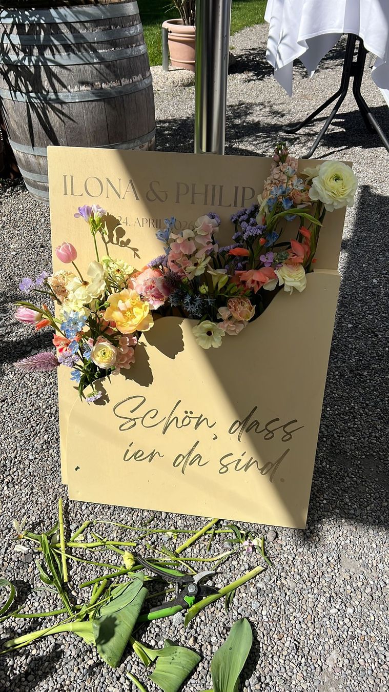 Toutes les décorations: Willkommensschild für Hochzeiten oder Geburtstagsfeste – D'occasion à Zürich par tri_r96f 2