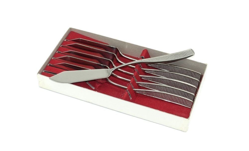 Coltelli da cucina: Fischmesser Gravour "Fuchs Helikopter" (selten) NEU – Nuovo e nell'imballaggio originale da St. Pantaleon venduto da datendrang1
