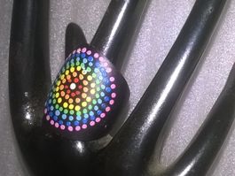 ring modeschmuck aus holz,,,matte