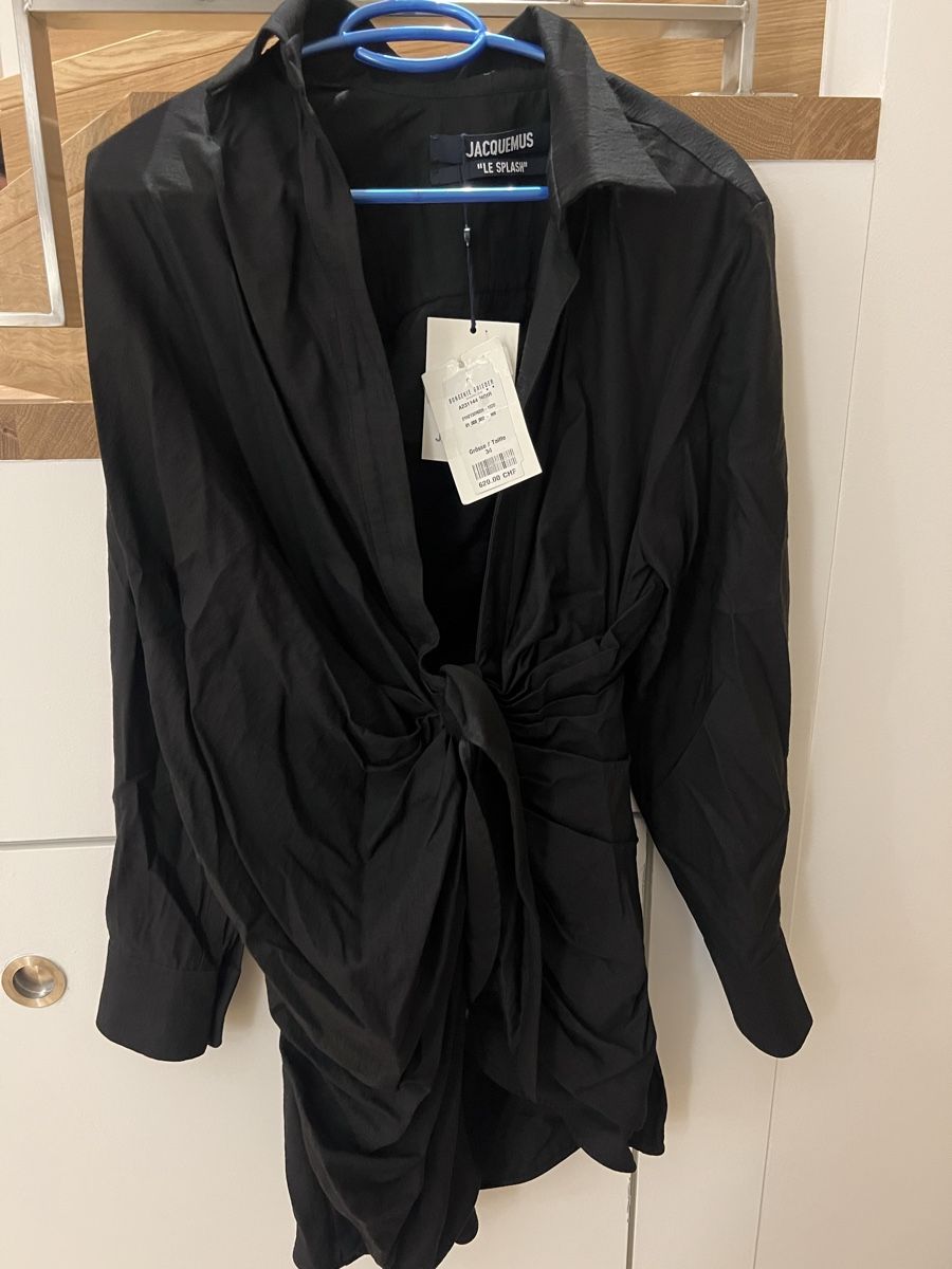 Vestiti: Robe chemise noire Jacquemus "Le Splash" neuve – Nuovo e nell'imballaggio originale da Lutry venduto da roxypoxy 1