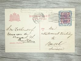 TR70 Carte Postale + Timbre Pays-Bas 1921