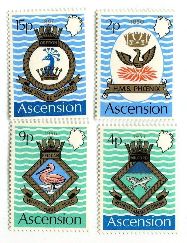 Tutti i francobolli: Briefmarken "Wappen". Ascension. – Nuovo e nell'imballaggio originale da Basel venduto da Butsch5
