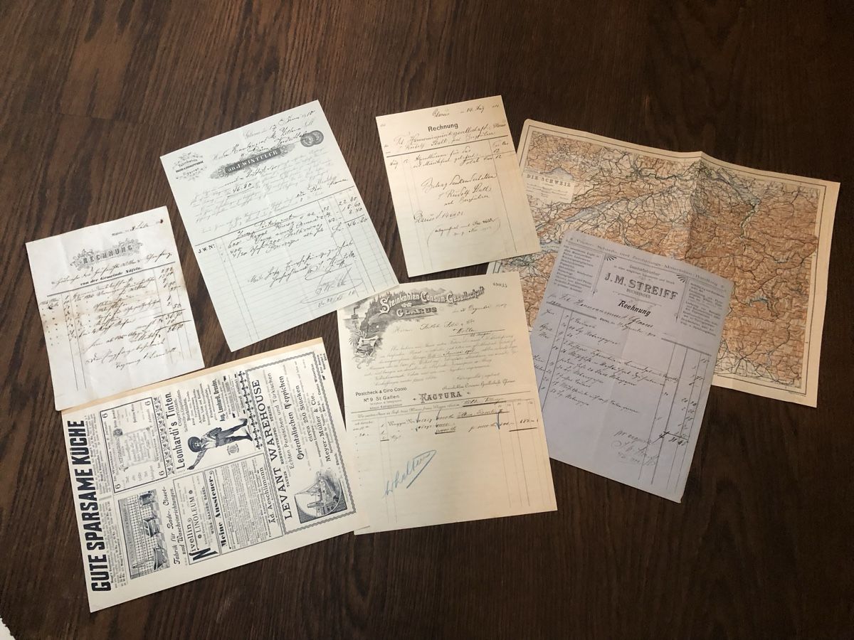 Documenti: Antike Rechnungen aus GLARUS - interessant – Usato da Lufingen venduto da Rac0 1