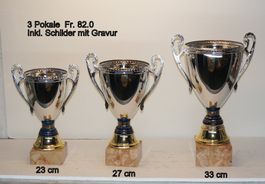 3er Serie Pokale
